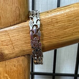 Triple Row Fish Adjustable Cuff Bracelet NEW Cape Cod Ocean